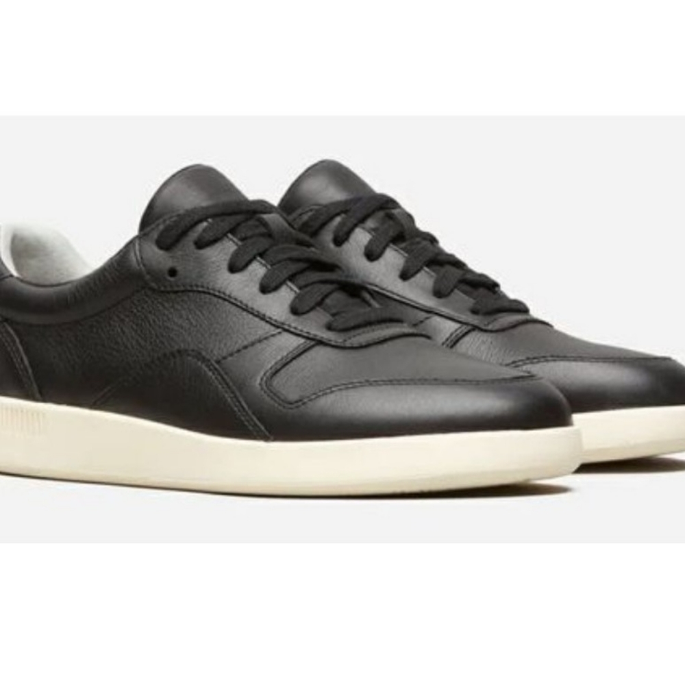 NIB Womens Everlane Court Shoe sz 10.5 Black Leather